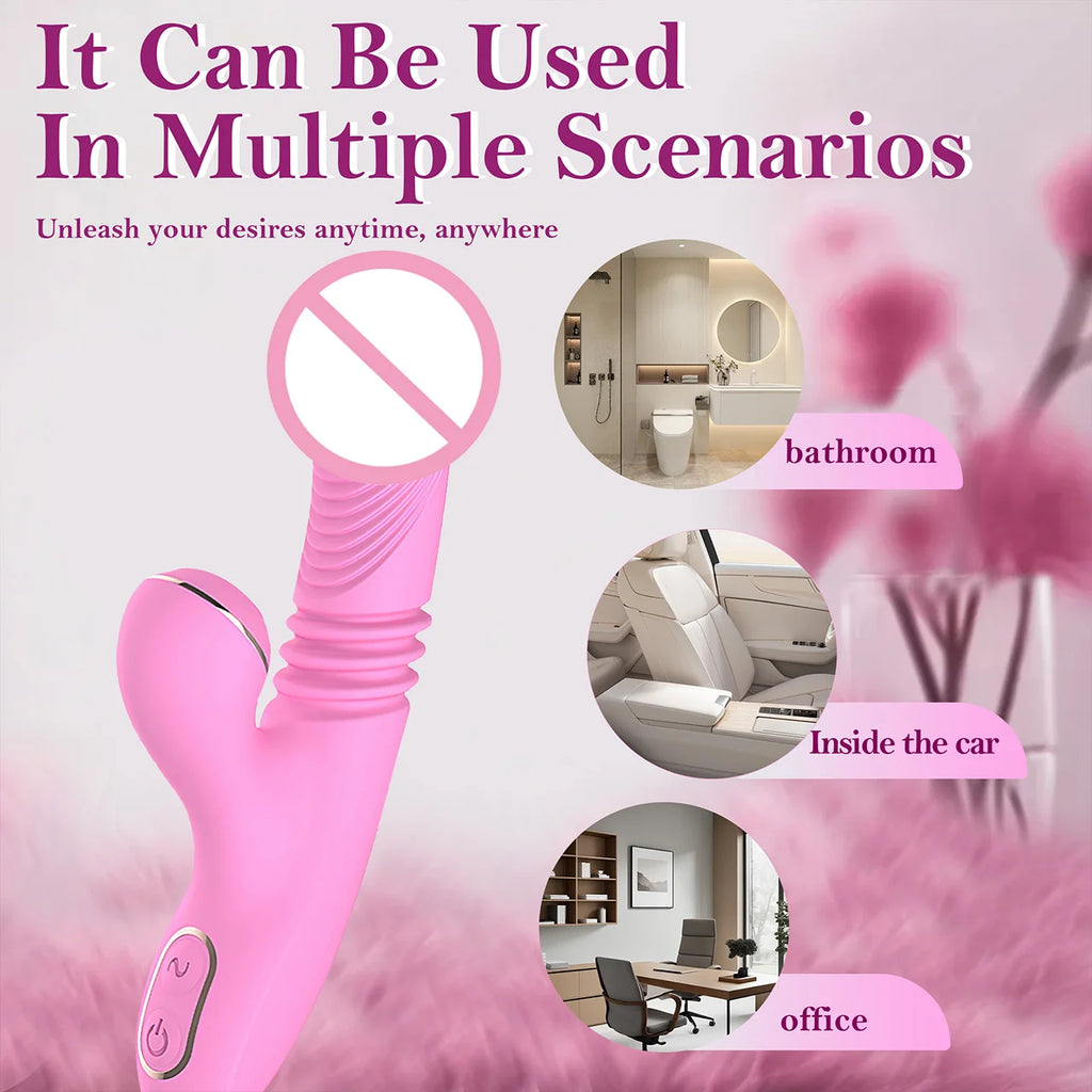 Vibrador mas succión de clitoris