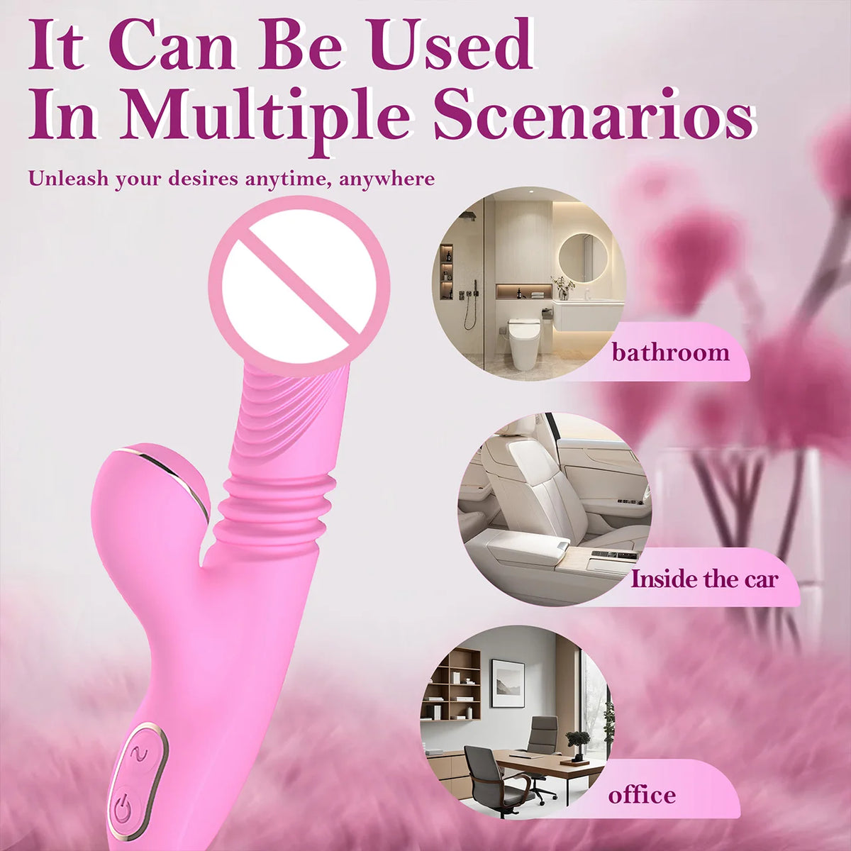Vibrador mas succión de clitoris