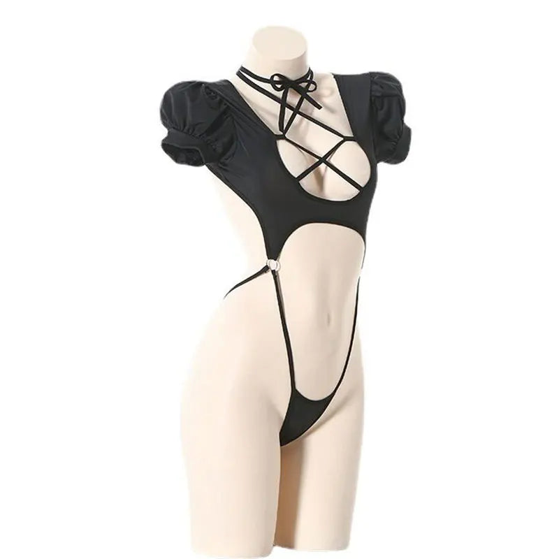 Conjunto midnight Desire - Lenceria sensual con ligas