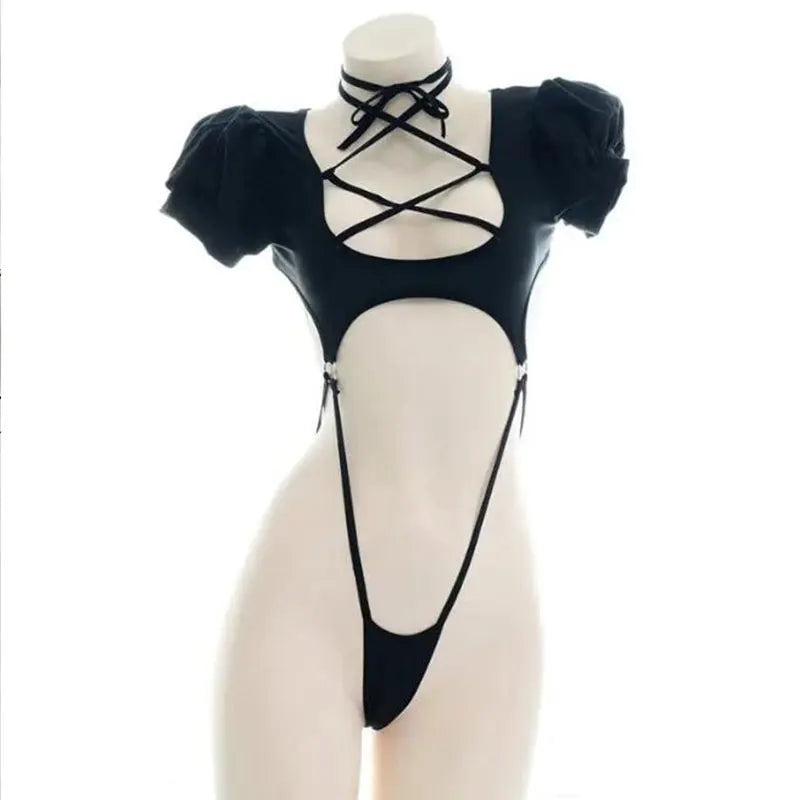 Conjunto midnight Desire - Lenceria sensual con ligas